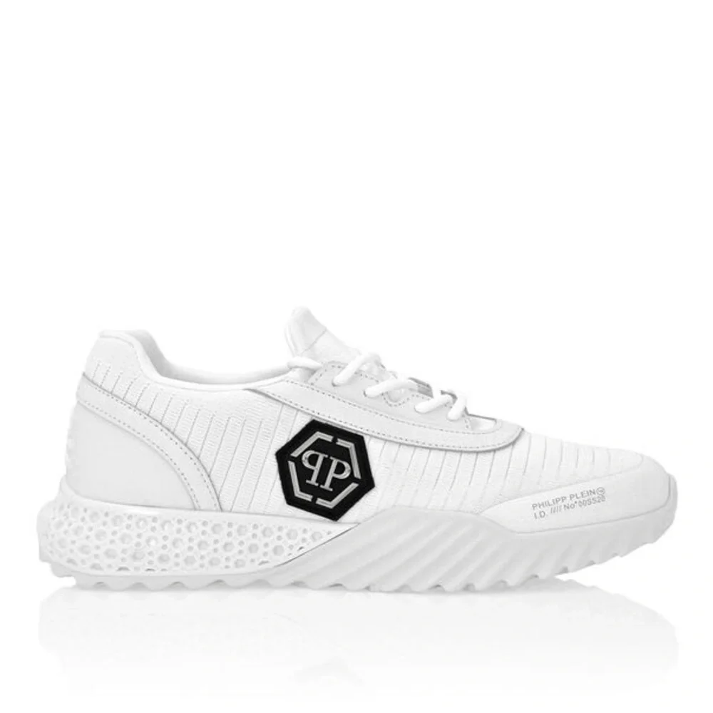 Philipp Plein Runner Hexagon Leather Low-Top Sneakers - Picture 3 of 7